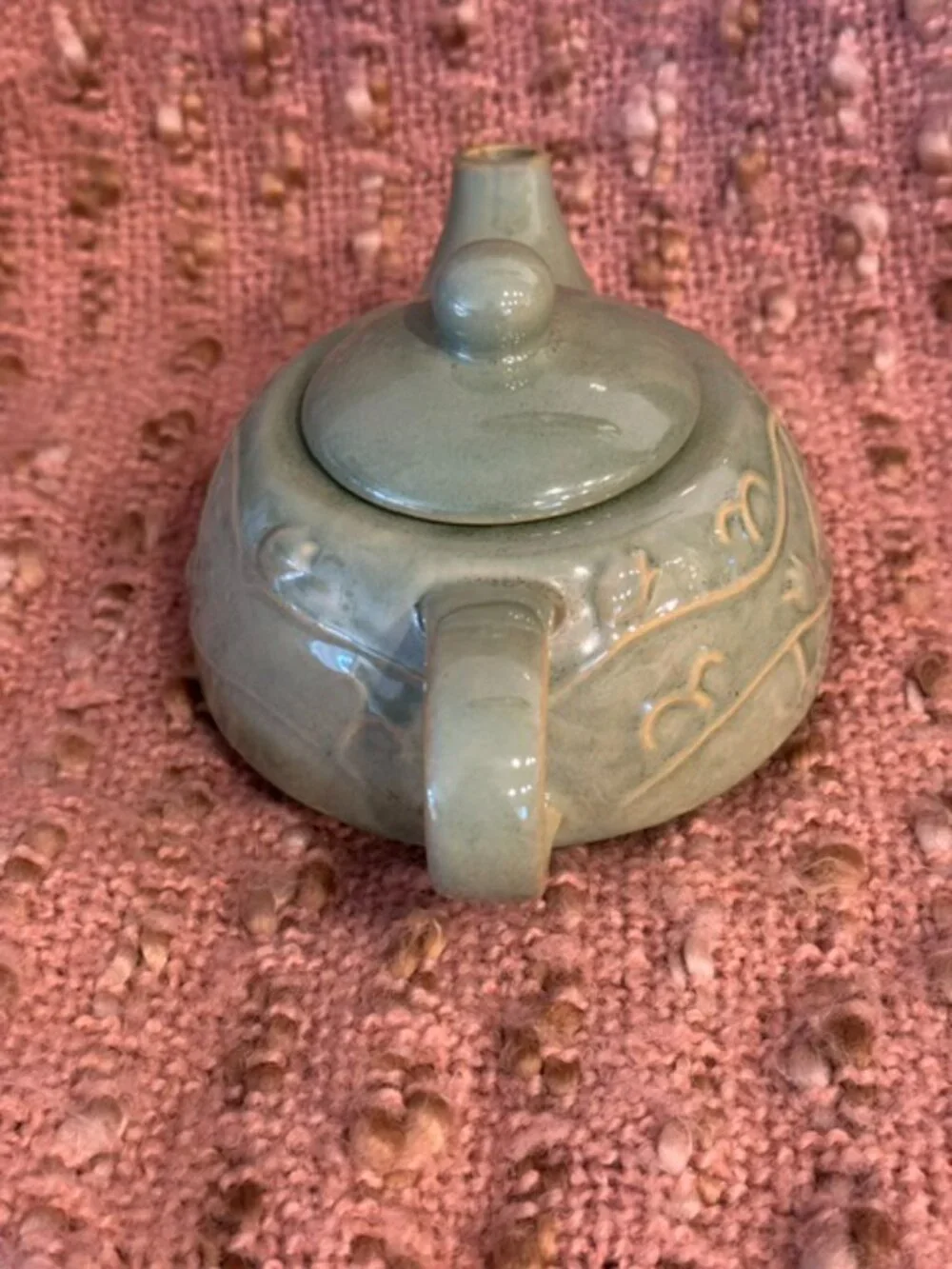 Sage Green Ceramic Individual Teapot by Pier 1 Imports